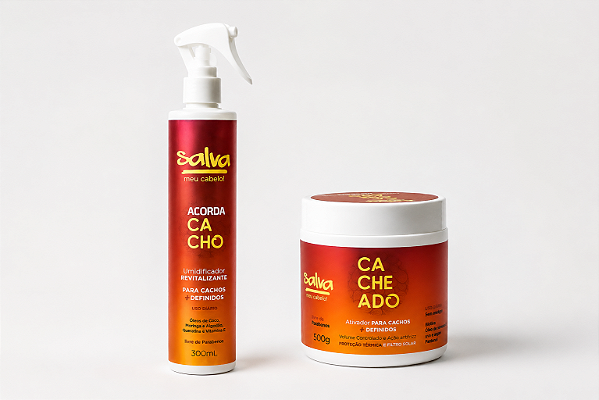 Dupla Ativador de Cachos + Spray Umidificador Acorda Cacho