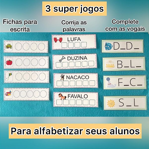 Jogos para alfababetização