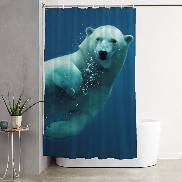 Cortina Para Box 1,40x1,80m Synth Urso Polar