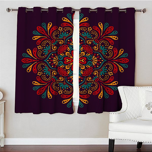 Cortina Synth 1,50x2,40m Mandalas