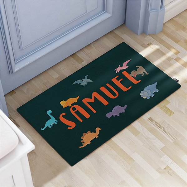 Tapete Decorativo Synth 60x40cm Dinossauro Personalizado
