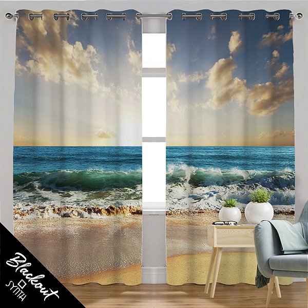 Cortina Synth (Blackout) 2,50x2,80m Beach Dreams