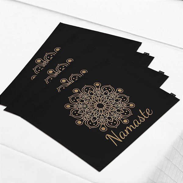 Kit Jogo Americano com 4 Peças Namaste Blk