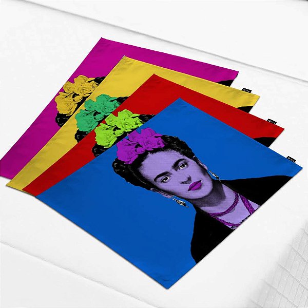 Kit Jogo Americano com 4 Peças Frida Pop 01