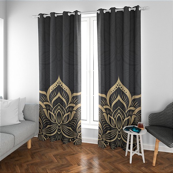 Cortina Synth 2,50x2,90m Mandala Chic