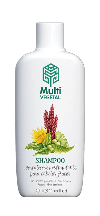 Shampoo de Ervas Estimulantes - Fortalecimento Capilar 240ml Multi Vegetal