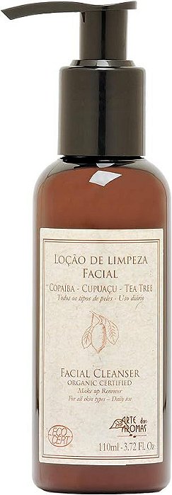 Loção Limpeza Facial Certificado Organico Arte dos Aromas 110ml