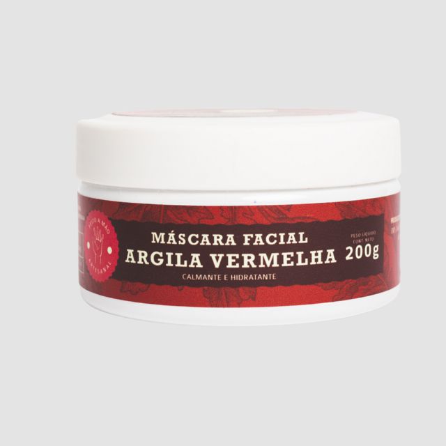 Mascara Facial Argila Vermelha Cheiro Brasil - 200g