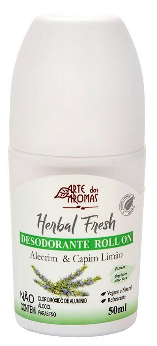 Desodorante Roll-on Herbal Fresh Arte dos Aromas 50ml