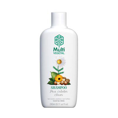 Shampoo Para Cabelos Claros - Multi Vegetal 240ml