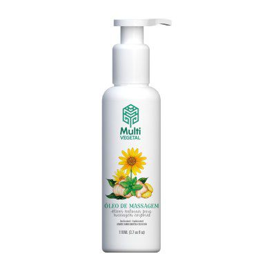 Óleo de Massagem com Ativos Naturais Multi Vegetal 110ml