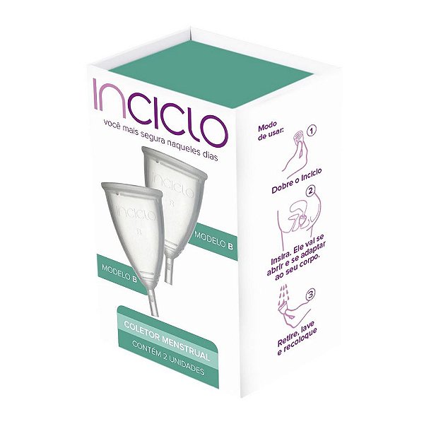 Inciclo Coletor Menstrual - Modelo B (2 unidades)