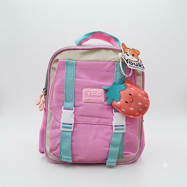 Mochila Infantil Coleção Frutinhas - Rosa Cuti-Cuti