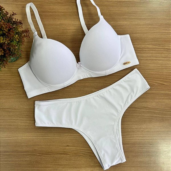 018 CONJUNTO BASICO PLUS SIZE BRANCA