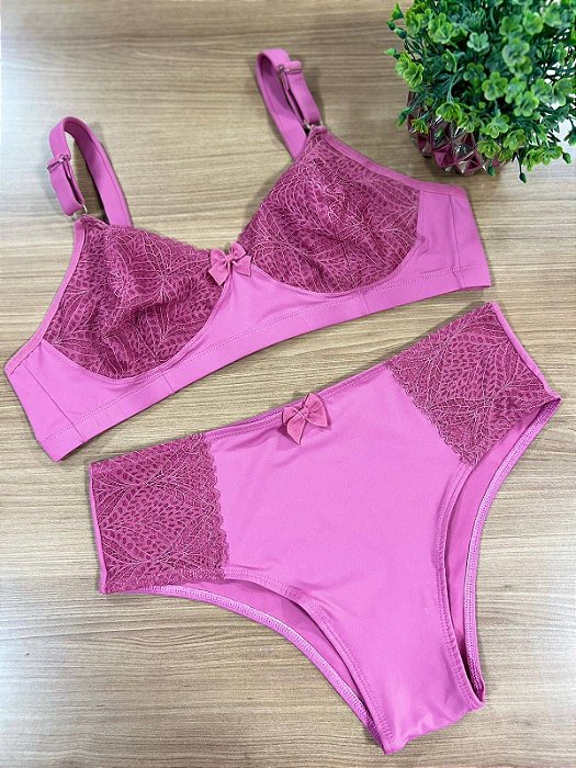 022 CONJUNTO REFORCADO SEM BOJO ROSE
