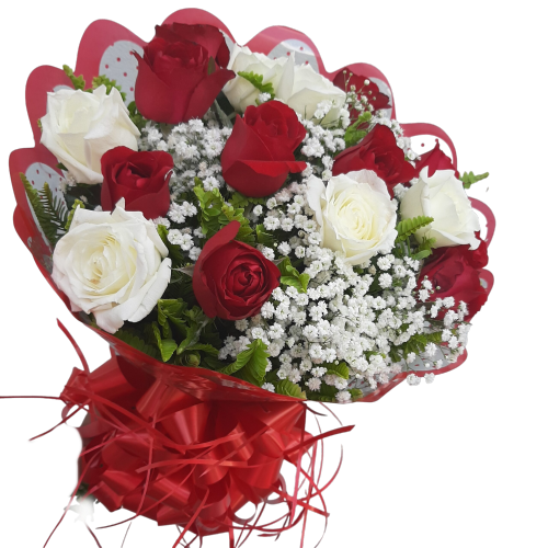 119 - Buquê de 12 rosas
