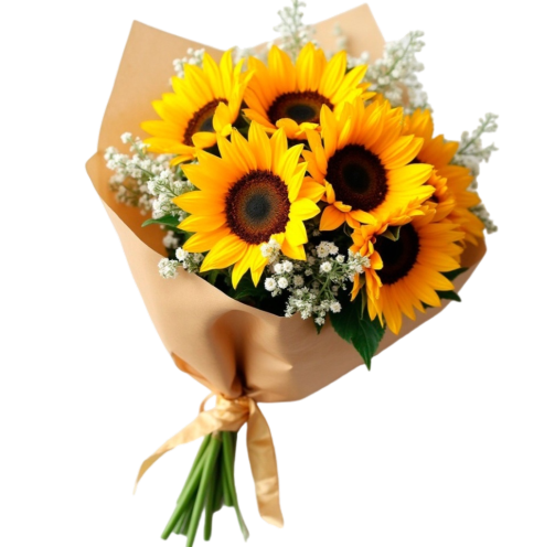 104 - Buquê de 6 girassois