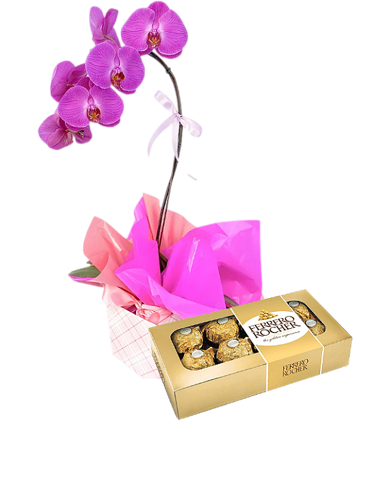 310 - Orquídea com Ferrero rocher