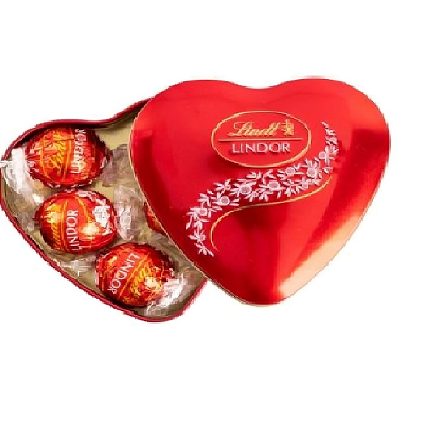 200 - Coração de bombons Lindor lata coração