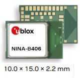 Módulo BLE 5.1 (Bluetooth Low Energy) e Mesh, Thread. Suporta Direction Finding, Alcance estimado 1400m, antena integrada - NINA-B406
