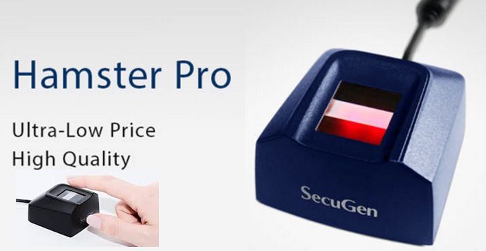 Leitor biométrico Hamster PRO interface USB