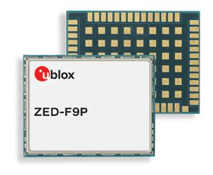 GNSS com RTK precisão centimétrica, multi-banda, multi-constelação - ZED-F9P