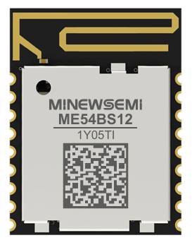 Modulo BLE 6.0 custo otimizado com suporte a Matter, Thread, Zigbee, Mesh, Channel Sounding. Processador Cortex-M33 alta performance. Antena Integrada - ME54BS12