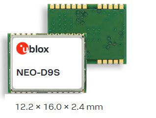Receptor satelital dados de correção banda L para GNSS (GPS / Glonass / .Biedou / QZss..) - NEO-D9S