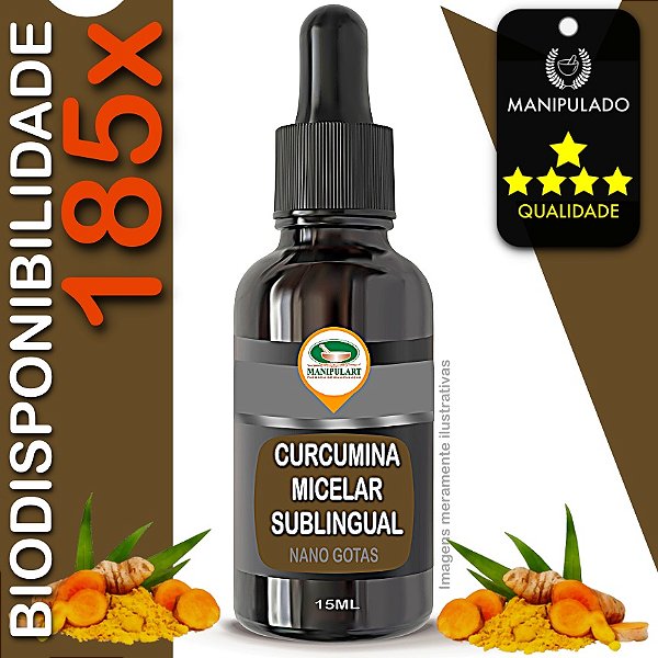 CURCUMINA MICELAR | NANOTECNOLOGIA SUBLINGUAL