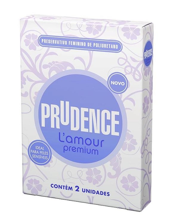 Preservativo Feminino - Prudence L amour Premium ou Della 2x unidades