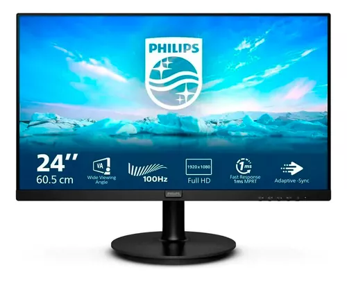 MONITOR 23,8" PHILIPS LED 241V8LAB GAMING VGA / HDMI / 100HZ / 1MS / VESA