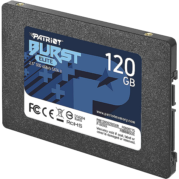 SSD PATRIOT BURST 120GB 2,5" SATA 3 - PBE120GS25SSDR