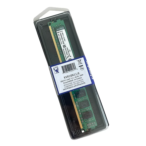 MEMORIA DESKTOP PC3 8GB KINGSTON DDR3 1600MHZ 12800 - KVR16N11/8