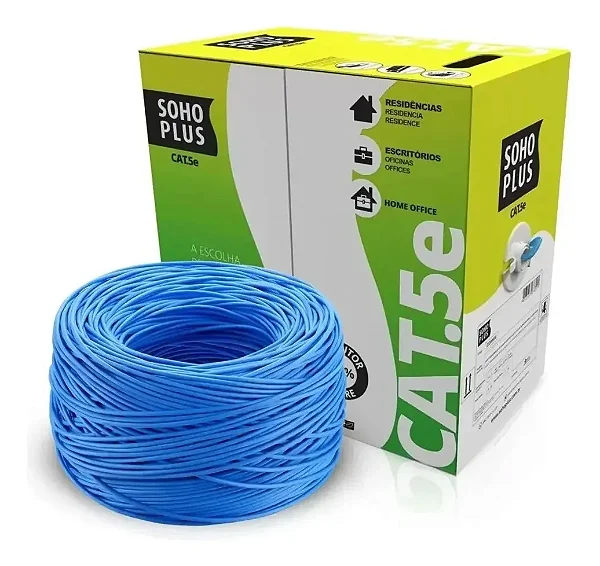 CABO REDE LAN FURUKAWA SOHOPLUS CAT5E U/UTP CMX AZUL
