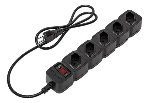 PROTETOR ELETRONICO INTELBRAS 5 TOMADAS EPE 205 PRETO