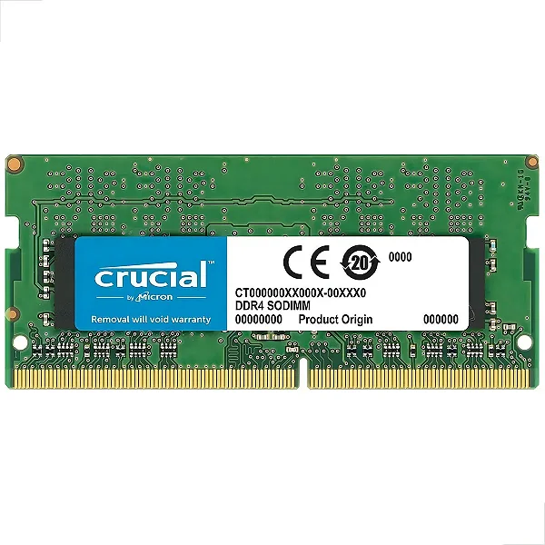 MEMORIA CRUCIAL 8GB E 16GB DDR4 3200 MHZ NOTEBOOK
