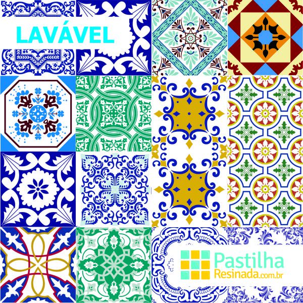 Azulejo Adesivo Velhos Tempos Kit 18 peças