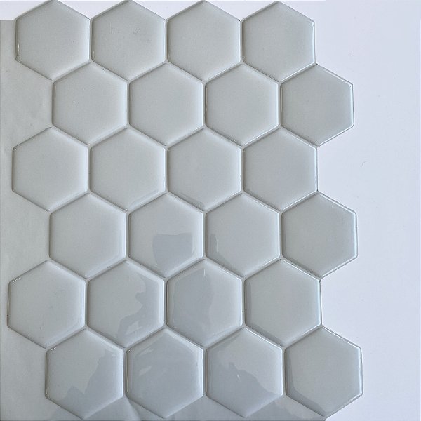 Pastilha Adesiva Resinada LARGE HEX GRAY