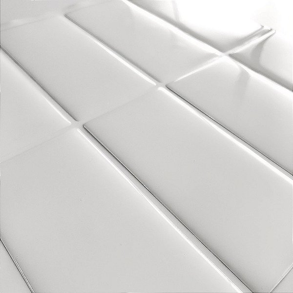 KIT - Azulejo Metrô Linea White - KIT 10 Placas