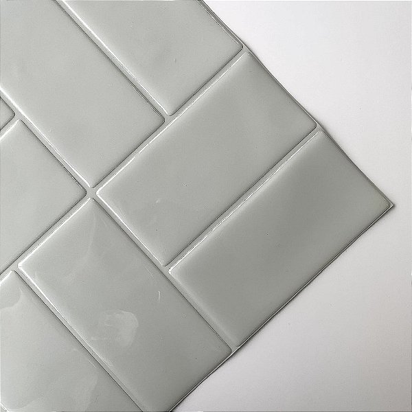 Azulejo Metrô Concept Gray - Rejunte Cinza Médio - 1 Placa