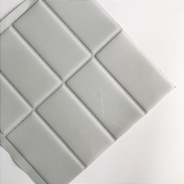 Azulejo Metrô Linea Gray - Rejunte Cinza Médio - 1 Placa