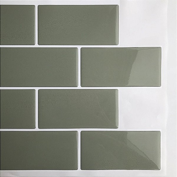 Azulejo Metrô Olive - 1 Placa