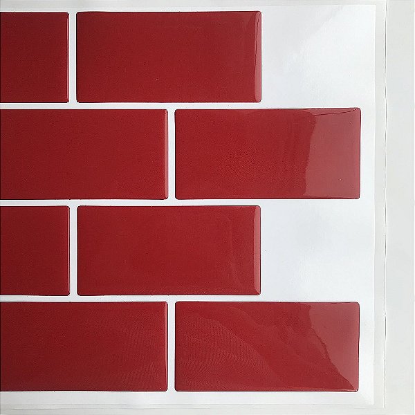 Azulejo Metrô Red - 1 Placa