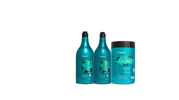Kit Cachos - Shampoo + Condicionador + Máscaraindicadopara cabelos cacheados, deixando seus cabelos muito mais saudáveis, hidratados e