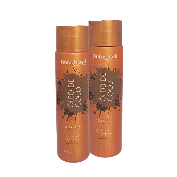 Kit Óleo de Coco 300ml - Shampoo + Condicionador | Alto poder de Hidratação