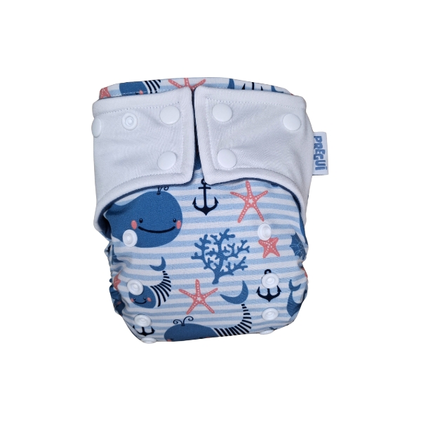 Fralda Ecológica Bem Estar - Baleia