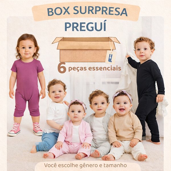 Box Surpresa 6 peças - Menina