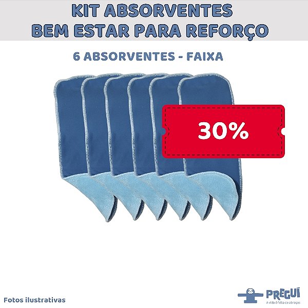 Kit Reforço de Absorvente - Toque Seco - 6 unidades