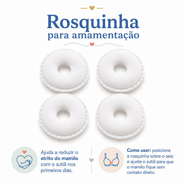 Rosquinha para Amamentação - kit com 4 unidades