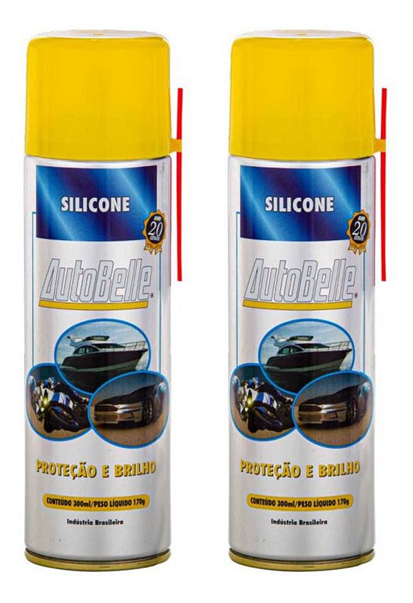 Kit 2 Silicones Spray AutoBelle - 300ml